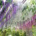 110Cm 12Pcs Garland Silk Artificial Hanging Wisteria Flowers Wedding Home Decor   332618134363